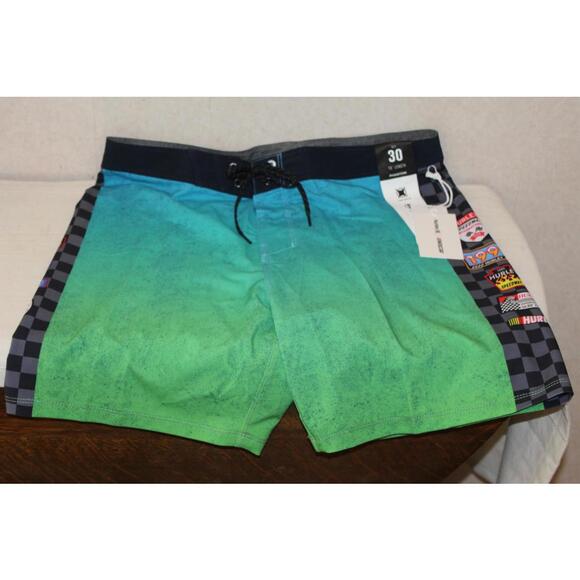 Hurley Other - NEW Hurley Phantom-Eco NASCAR 18 Inch Boardshorts Swim - Men 30